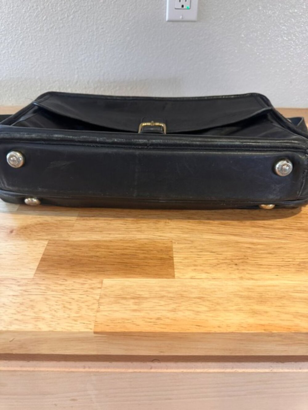 Coach | Vintage Leather Laptop Attache Briefcase Satchel Bag Black - Picture 14 of 16